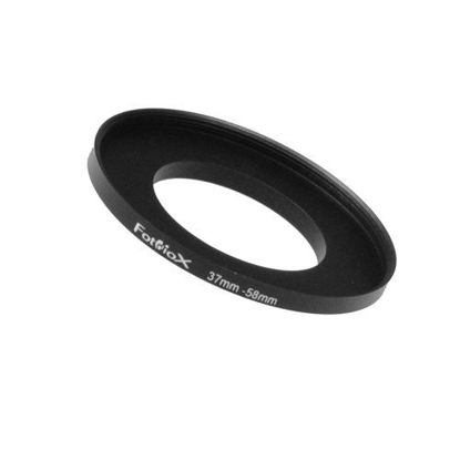 Picture of Fotodiox Metal Step Up Ring, Anodized Black Metal 37mm-58mm, 37-58 mm