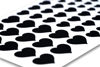 Picture of BLOCKED Webcam/Camera Vinyl Covers | 57 Low-Tack Restickable Webcam Sticker | 3-Sizes | Black 57-Pack Hearts (Muted Matte)