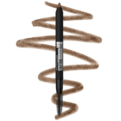 Picture of Maybelline New York TattooStudio Waterproof Eyebrow Pencil, Sharpenable, Longwear, Long Lasting Eyebrow Pencil, Defined Brows, Pigment Brow Pencil, Soft Brown, 1 Count