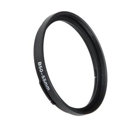 Picture of Fotodiox Bayonet 50 B50-55mm Step Up Filter Adapter Ring for Hasselblad, Anodized Black Metal Filter Adapter Ring