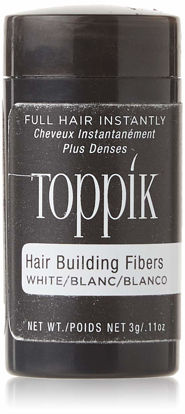 Picture of TOPPIK Hair Building Fibers, White, 0.11 oz