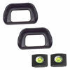 Picture of Eyepiece Eyecup Viewfinder Eye Cup for Sony Alpha A6100 A6300 A6000 NEX-6 NEX-7 Digital Camera for viewfinder FDA-EV2S (2-Pack),ULBTER FDA-EP10 Eyepiece Eye Cup with Hot Shoe Cover