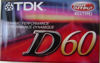 Picture of TDK D60 ICE I/Type I Dynamic Performance High Output Audio Cassette Tape - A superior general-purpose audio cassette