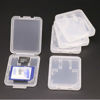 Picture of 20 Pieces Clear Plastic Memory Card Case Memory Card Case Holder with SD Micro SD T-Flash Card (Only Include Case, Memory Card Not Included)