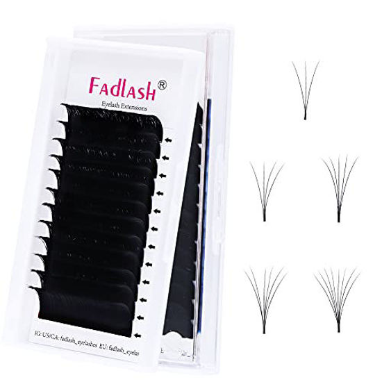 Picture of Volume Lash Extensions D Curl 0.10 Mixed Tray Blooming Lashes Easy Fan Volume Lashes Trays Faux Mink Eyelash Extension Supplies (0.10-D, 15-20 Mix)