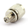 Picture of DGZZI 2-Pack UHF Male to Mini UHF Female RF Coaxial Adapter UHF Coax Jack Connector
