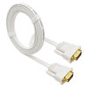 Picture of DTech Thin Flexible 6 Feet VGA to VGA Cable Male to Male 1080p High Resolution Short Computer Monitor Cord - White - 6ft