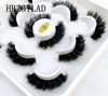 Picture of HBZGTLAD new 5 Pairs 25 mm 3d Mink Lashes Bulk Faux with Custom Natural Mink Lashes Pack Short Wholesales Natural False Eyelashes (9D-01)