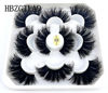 Picture of HBZGTLAD new 5 Pairs 25 mm 3d Mink Lashes Bulk Faux with Custom Natural Mink Lashes Pack Short Wholesales Natural False Eyelashes (9D-05)