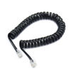 Picture of Telephone Cord Detangler,AIMIJIA Black Coiled Telephone Handset Cord 6 Ft Uncoiled(1.1 Ft Coiled) and (Handset Cord+Detangler)