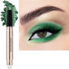 Picture of Neon green Eyeshadow Pen and Sponge Makeup Brush Smooth Cream Shimmer Shadow Pencil Long Lasting Waterproof Eye Shadow Highlighter Stick Makeup Hypoallergenic Eye Liner Multi-Dimensional eyes Look