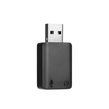 Picture of BOYA USB to 3.5mm Audio Adapter External USB Stereo Sound Card with TRRS/TRS 3-Pole 3.5mm Microphone and Headphone Jack for Windows/Mac/PC/Laptop/Desktop/PS4/PS5 by-EA2