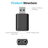 Picture of BOYA USB to 3.5mm Audio Adapter External USB Stereo Sound Card with TRRS/TRS 3-Pole 3.5mm Microphone and Headphone Jack for Windows/Mac/PC/Laptop/Desktop/PS4/PS5 by-EA2