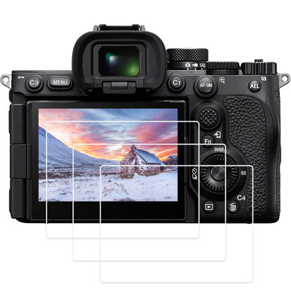 Picture of PCTC A7RV Screen Protector Appliable for Sony A7R5 A7R V A7RV A7 RV Alpha 7R V Digital Camera (3 Pack), 0.3mm 9H Hardness A7R V Tempered Glass Screen Cover