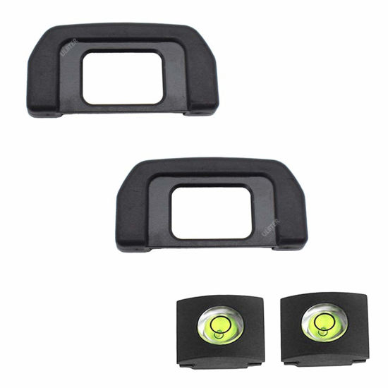 Picture of D7500 Eyepiece Eyecup DK-28 Viewfinder Eye Cup for Nikon D7500 Digital Camera for viewfinder (2-Pack),ULBTER DK28 Eyepiece Eye Cup with Hot Shoe Cover