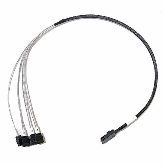 Picture of WINGSONIC TOOLFREE Internal Mini SAS Cable SFF-8087 to 4X SATA 0.8m / 2.6 Feet / 36 inch