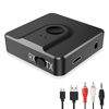 Picture of Bluetooth 5.0 Transmitter Receiver, VR robot 2 in 1 Wireless 3.5mm Bluetooth Adapter?Portable Low Latency Audio Adapter for Home Stereo Music Streaming Sound System,TV, PC, DVD Projector, Car