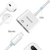 Picture of X Adapter Splitter, Dual Lightning Headphone Audio and Charge Adapter with Music Control and Phone Call for iPhone 7 Adapter