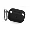 Picture of Compatible Airpods Pro Case Cover Shockproof Silicone Protective Skin with Keychain for Apple Airpod Pro 2019 (Front LED Visible) Black