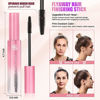 Picture of Samnyte Hair Finishing Stick, 2pcs Hair Mascara for Flyaway Tamer, Fly Away Hair Tamer Stick for Enhance Gloss of Hair, Anti Frizz Broken Hair Baby Hair Flash Moment Flyaway Stick, Non-Greasy (pink)