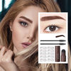 Picture of Eyebrow Stamp, One Step Eyebrow Stamp Shaping Kit, Professional Eyebrow Stamp Stencil Kit, Long Lasting Eyebrow Makeup Eyebrow Tools Powder Kit for Women