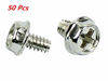 Picture of XJS Toothed Hex 6/32 Screw 6-32 Computer PC Case Hard Drive Motherboard Mounting Screws. (50 Pcs)