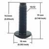 Picture of Jingchengmei 10-32 Server Rack Screws - 55 Pack- Network Rack Screws for Rack Mount Server Enclosure, Black Mounting Screws (1032S55P, Black)