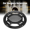 Picture of X AUTOHAUX 2pcs 3" Car Metal Audio Speaker Grill Cover Mesh Woofer Horn Guard Decorative Irregular Grille Protector Black