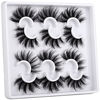 Picture of ZANLUFLY 6 Pairs Fluffy Crossed Natural Mink Lashes Faux 3D Dramatic Lashes Pack