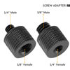 Picture of Camera Screw Adapter Thread 1/4" Male to 3/8" Female and 3/8" Male to 1/4" Female Adapter Set for Camera Monitor, Tripod, Mount