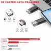 Picture of Vansuny 64GB Flash Drive 2 in 1 OTG USB 3.0 + USB C Memory Stick with Keychain Dual Type C USB Thumb Drive Photo Stick Jump Drive for Android Smartphones, Computers, MacBook, Tablets, PC