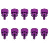 Picture of HELIFOUNER 10 Pieces 6-32 Thread, Purple Color Anodized Aluminum Computer Case Thumbscrews, Thumb Screws for Computer Case/Cover/Power Supply/Hard Drives