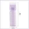 Picture of Root Comb Applicator Bottle, 6 Ounce, Oil Applicator for Hair Dye, Bottle Applicator Brush with Graduated Scale, Purple, 2 Pack