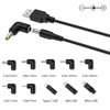 Picture of LIANSUM USB to DC 5V Power Cord, Universal DC 5.5x2.1mm Plug Jack Charging Cable with 10 Connector Tips(5.5x2.5, 4.8x1.7, 4.0x1.7, 4.0x1.35, 3.5x1.35, 3.0x1.1, 2.5x0.7, Micro USB, Type-C, Mini USB)5FT