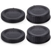 Picture of 2 Pack JJC Body Cap and Rear Lens Cap Cover Kit for Nikon D7000 D7100 D7200 D7500 D5600 D5500 D5300 D5200 D5100 D3500 D3400 D3300 D3200 D780 D750 D610 D500 D850 D810 & More Nikon F Mount DSLR and Lens