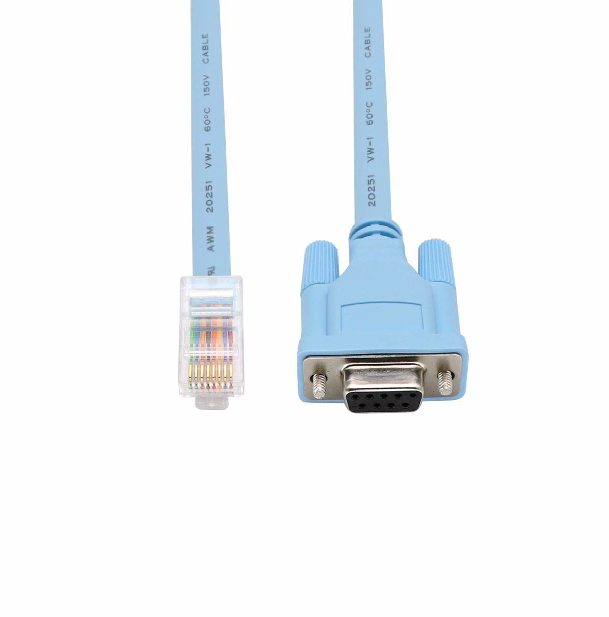 GetUSCart- Cisco Console Cable 9-pin DB9 Female Serial RS232 Port to ...