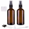 Picture of Hydior Amber Glass Spray Bottles for Essential Oils, 4oz Empty Small Fine Mist Spray Bottle 2 Pack