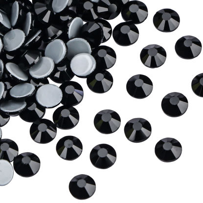 Jollin Crystals AB Glue Fix Flatback Rhinestones Glass Diamantes Gems for Nail Art 1.4mm SS3(2880pcs)