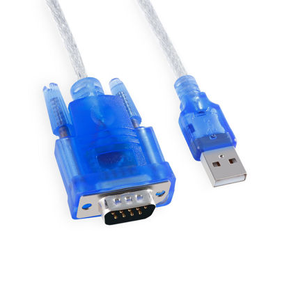 Picture of EC Buying USB 2.0 to Serial 9-Pin RS232 Serial Adapter, DB-9 USB to Serial RS232 Converter Cable, USB 9-Pin Serial Cable, Serial to USB Adapter Support Windows 7/8/10/11/32/64/XP/RS232 to USB