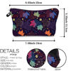 Picture of Travel Makeup Bag Small, Toiletry Pouch Loomiloo Adorable Roomy Travel Water Resistant Cosmetic Purse Accessories Organizer Women Teenage Gilrs Gift(Maple Leaf 55534)