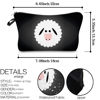 Picture of LOOMILOO Small Toiletry Bags for Women, Adorable Roomy Makeup Pouch Travel Water Resistant Cosmetic Purse Accessories Organizer Girls Gift(Sheep 55424)