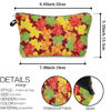 Picture of LOOMILOO Travel Makeup Bag Small, Toiletry Pouch Adorable Roomy Travel Water Resistant Cosmetic Purse Accessories Organizer Women Gift(Maple Leaf 55537)