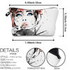 Picture of LOOMILOO Small Toiletry Bags for Women, Adorable Roomy Makeup Pouch Travel Water Resistant Cosmetic Purse Accessories Organizer Gift(Modern Abstract 55876)