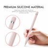 Picture of AhaStyle Anti-Slip Case Sleeve Silicone Protective Skin [ Added Cable Adapter Tether Kit] Compatible with Apple Pencil 1st Generation