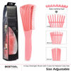 Picture of BESTOOL Detangling Brush for Natural Black Hair Curly Hair Afro 3/4abc Texture, Faster n Easier Detangle Wet or Dry Hair with No Pain (Pink)