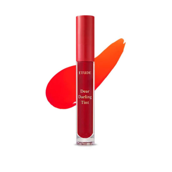 Picture of ETUDE Dear Darling Water Gel Tint (#OR203 Grapefruit Red)(21AD) | Long-lasting Effect up with Fruity, Juicy, Moist, and Vivid coloring