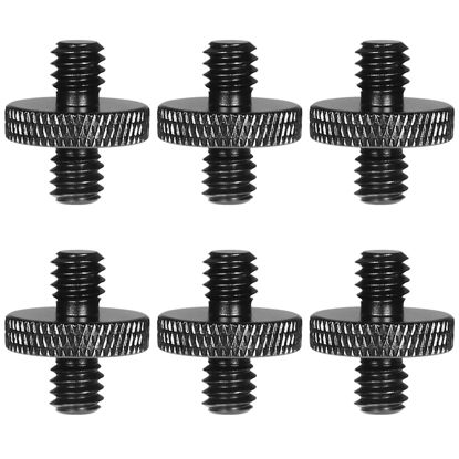 Picture of 6 Pack 1/4" Male to 1/4" Male Camera Mount Screw Tripod Mount Screw Tripod Screw Camera Screw,Precision Made.