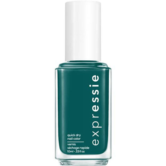 Picture of Essie expressie, Quick-Dry Nail Polish, 8-Free Vegan, Kelly Green, Streetwear N' Tear, 0.33 fl oz