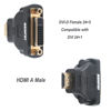 Picture of BENFEI HDMI to DVI Adapter, HDMI to DVI-D DVI Bidirectional Converter Male to Female with Gold-Plated Cord 2 Pack