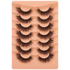 Picture of Lashes Mink False Eyelashes Cat Eye Lashes Natural Look Wispy Mink Lashes 14mm Fluffy Eyelashes 3D Natural Fake Eyelashes by Winifred